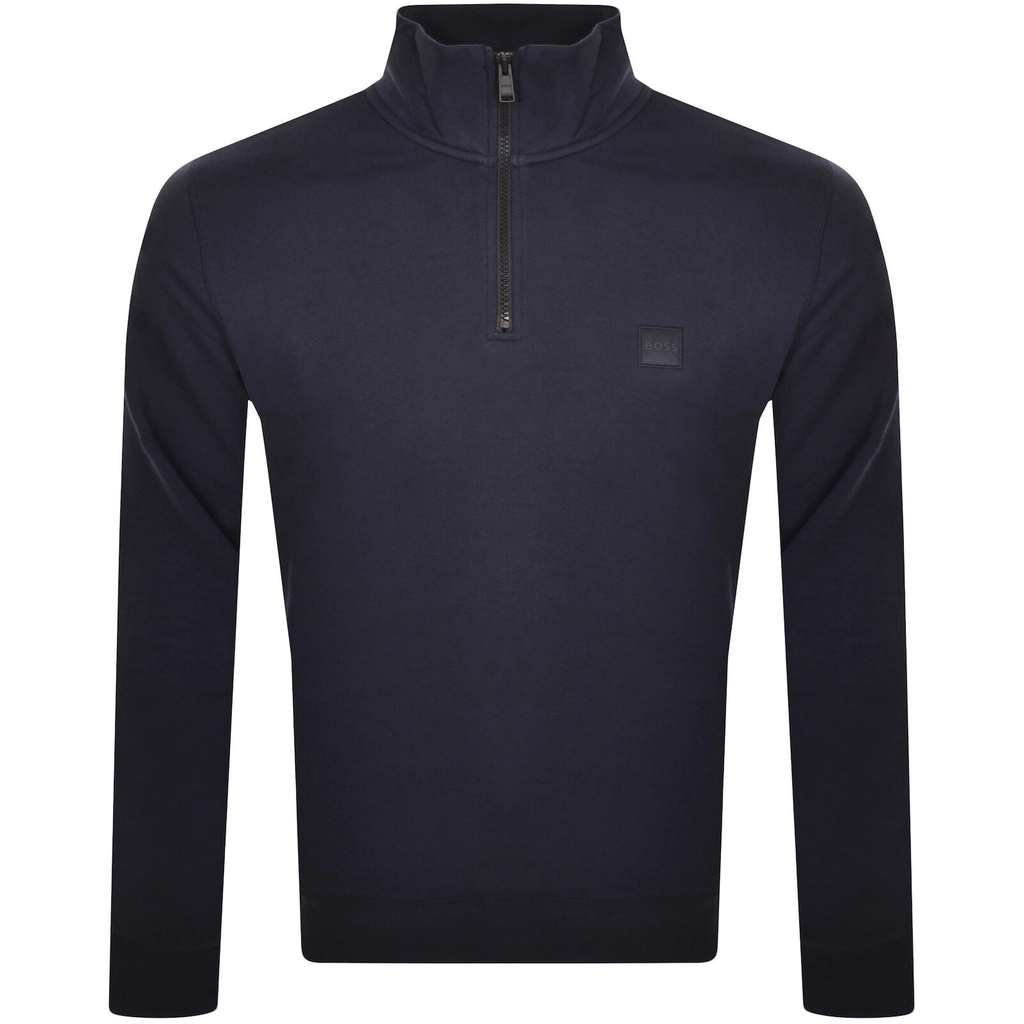 Hugo Boss BOSS Zetrust Half Zip Sweatshirt Blue